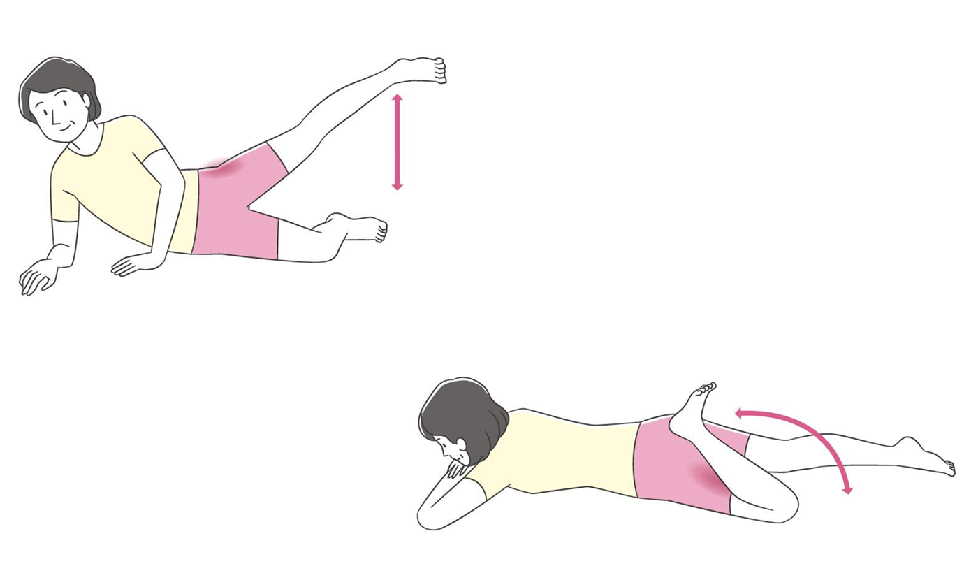 お尻の横の筋トレ